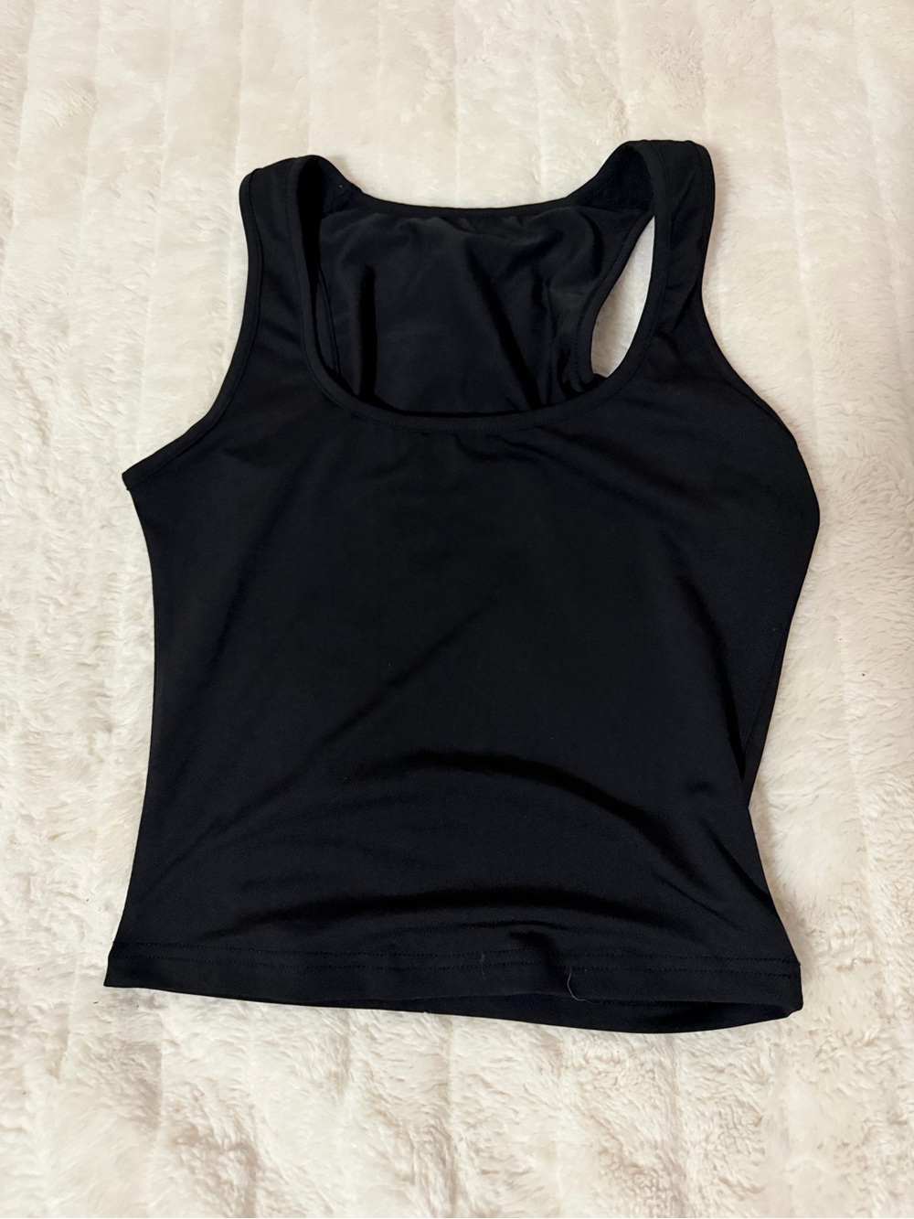 SHEIN Black Racerback Tank Top